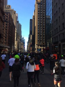 Tried to get a shot running toward Times Square area